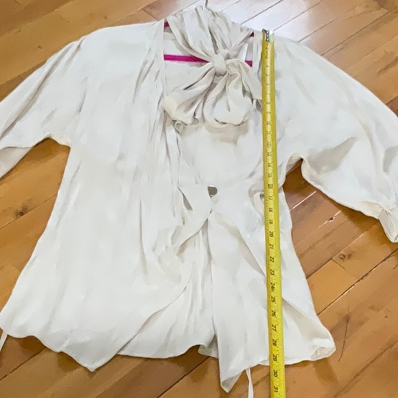 ZARA SATIN EFFECT LONG TUNIC BLOUSE - Picture 12 of 16